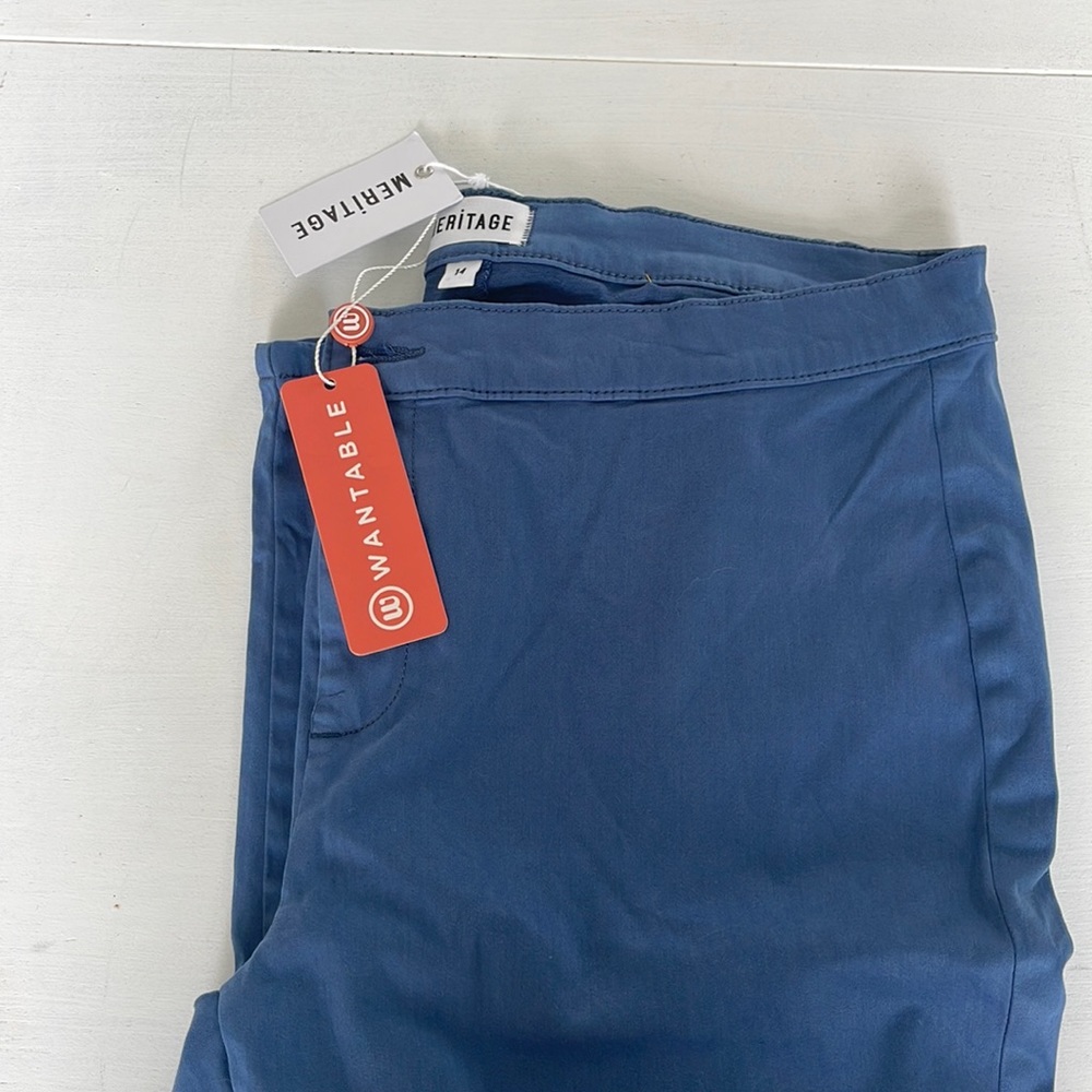 NWT Meritage Persian blue size 14 tapered trouser